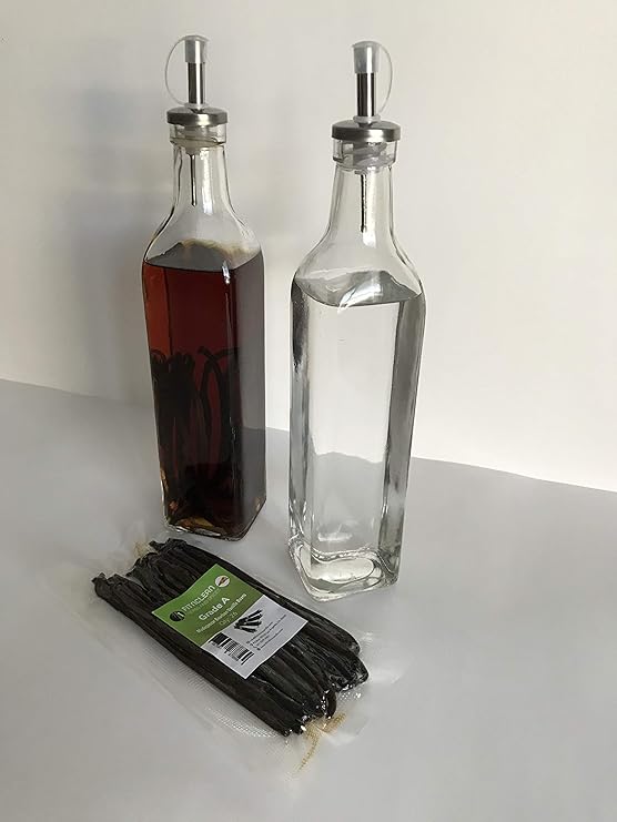 1 Lb Madagascar Vanilla Beans Grade A. Certified USDA Organic. 6"-8" by FITNCLEAN VANILLA for Chefs, Cooking, Extract. 16oz Weight Bourbon Fresh NON-GMO Whole Gourmet Pods