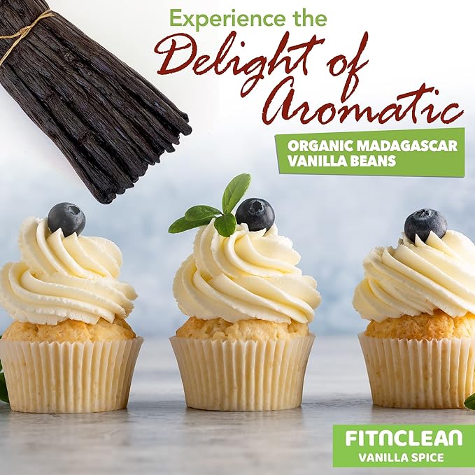 50 Organic Madagascar Vanilla Beans Grade A. Certified USDA Organic. ~5" by FITNCLEAN VANILLA. Bulk for Extract and all things Vanilla. Fresh Bourbon NON-GMO Pods