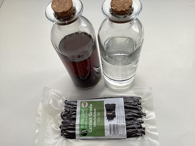 26 Tahitian Vanilla Beans Grade B Extract Exclusive Bulk. 4"-5" Lenght