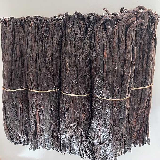 15 Split Madagascar Vanilla Beans Grade B| 5"-7" For Extract by FITNCLEAN VANILLA | Whole Bourbon NON-GMO Pods for Paste