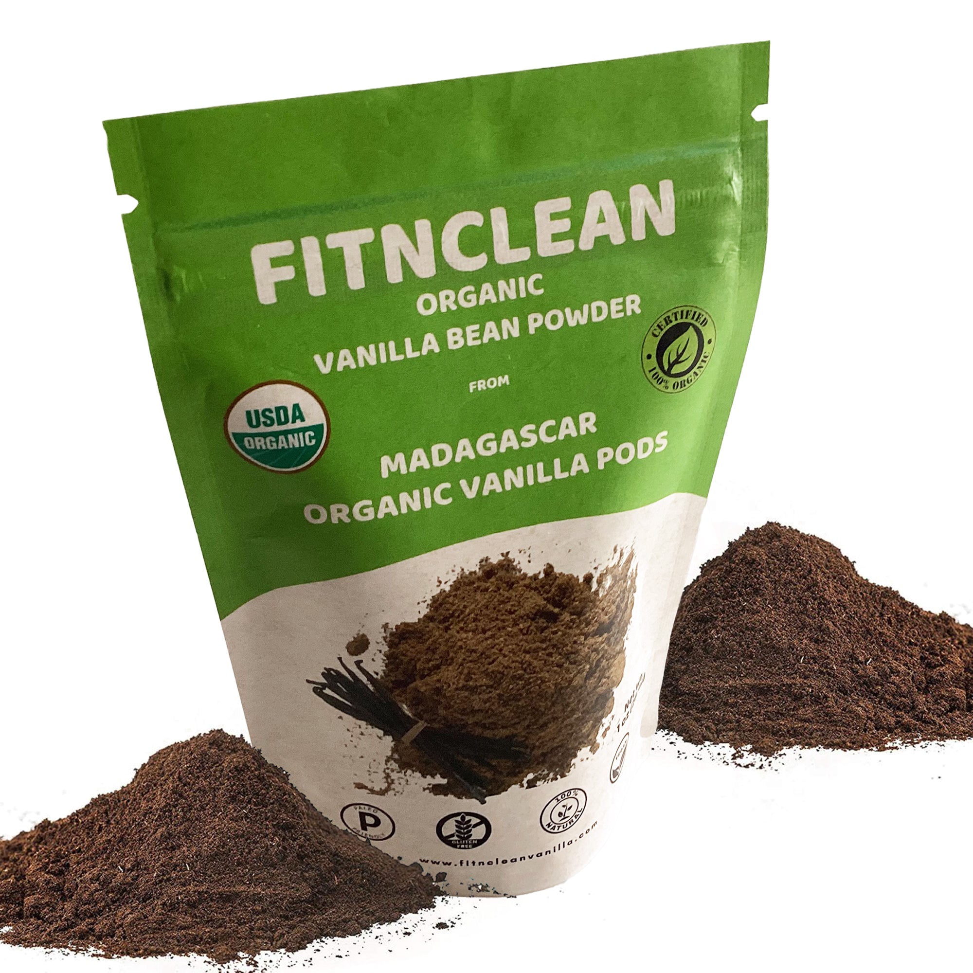 Yorsena Vanilla 1lb Madagascar Vanilla Bean Powder - Unsweetened, Pure Ground Raw Beans, Gluten-Free