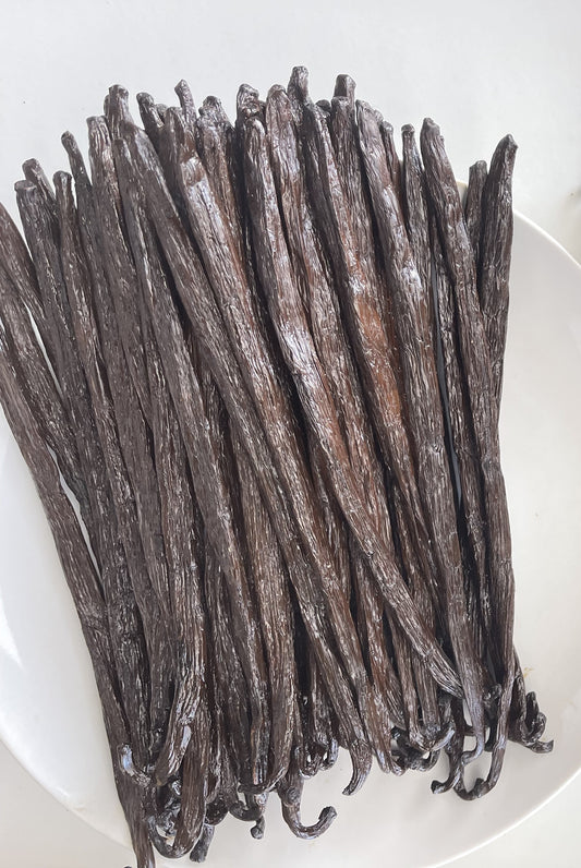 Organic Madagascar Vanilla Beans Grade A. Fresh Plump 6"-7" Certified USDA Organic Gourmet Pods (By Count)