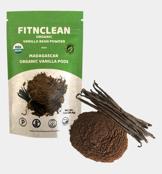 Organic Madagascar Vanilla Powder Raw Natural Pure Unsweetened No Additives. Certified USDA Organic