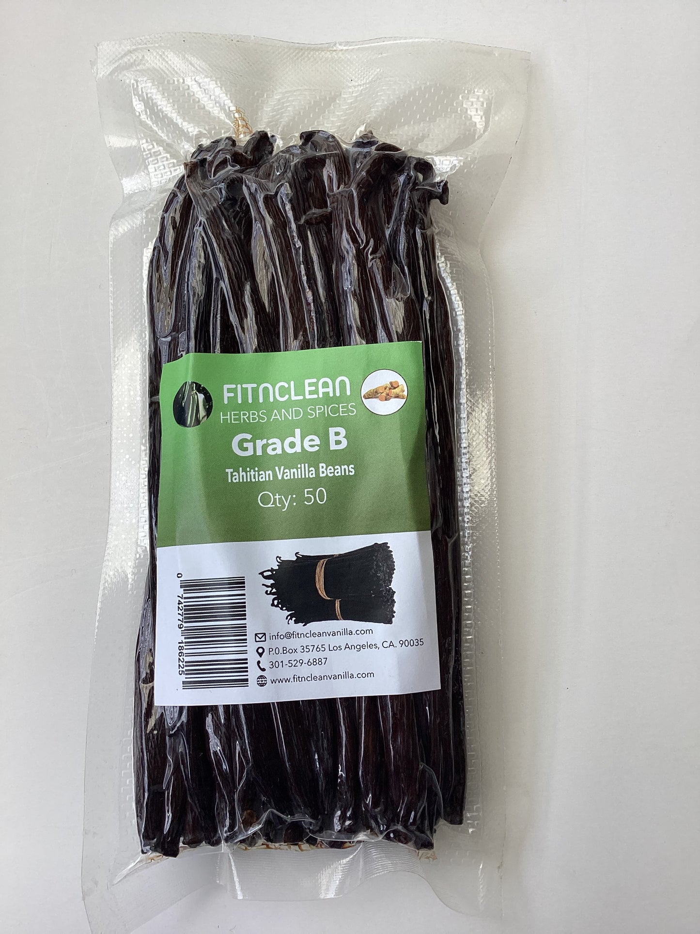 Tahitian Vanilla Beans Grade B (By Count)