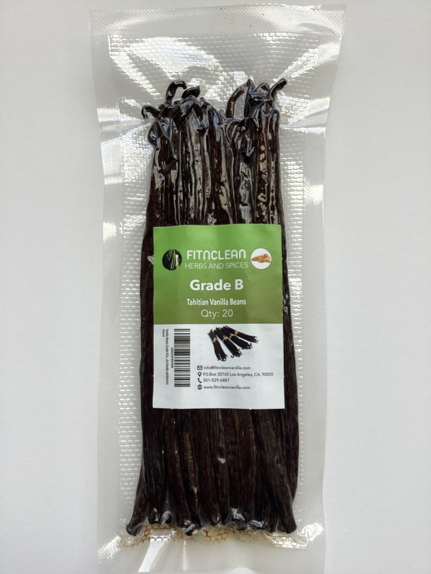 Tahitian Vanilla Beans Grade B (By Count)