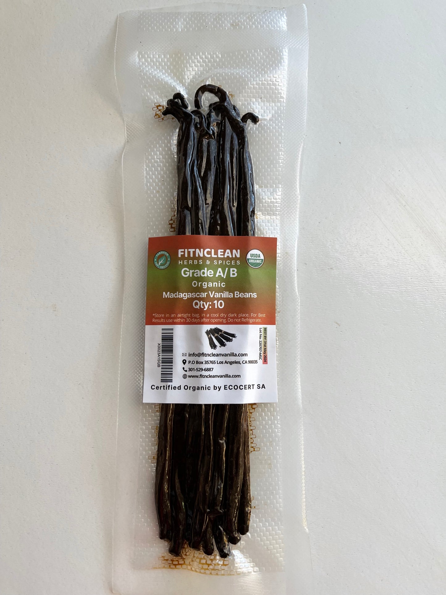 Madagascar Organic Vanilla Beans Grade A/B for all things Vanilla