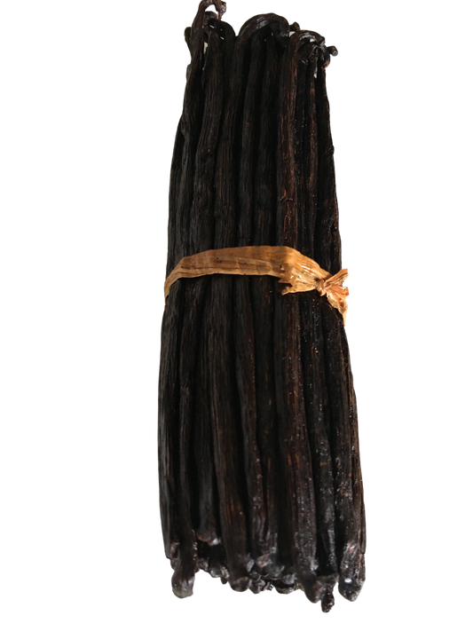 Organic Madagascar Vanilla Beans Grade B. Concentrated Flavor for Homemade Extract. 6"-7.5" Pods (By Weight)