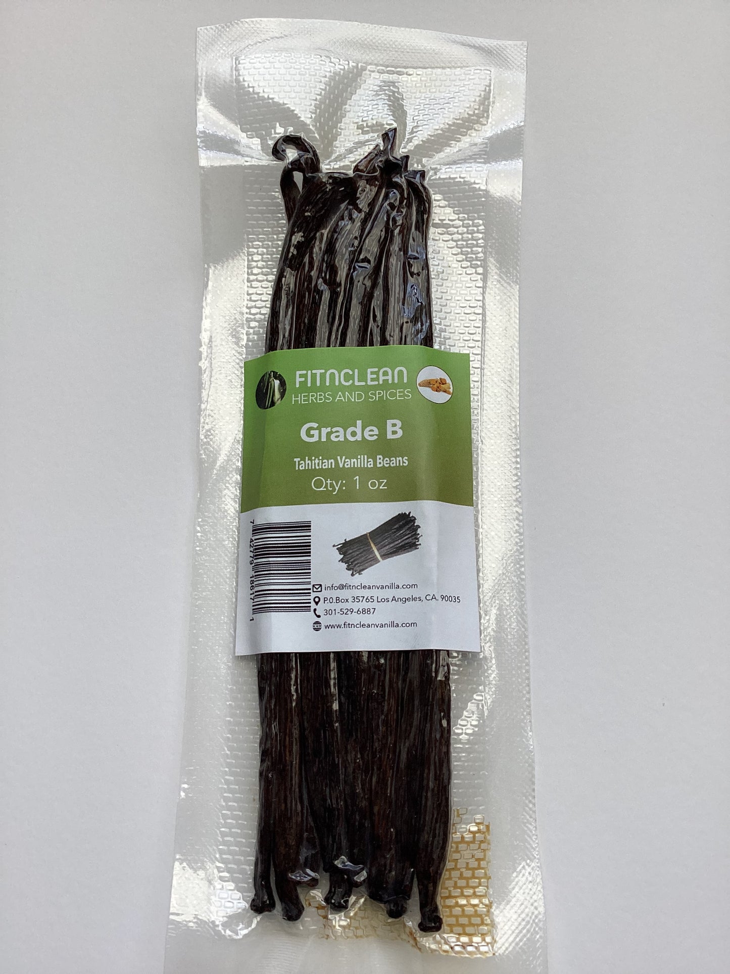 Tahitian Vanilla Beans Grade B (By Weight)