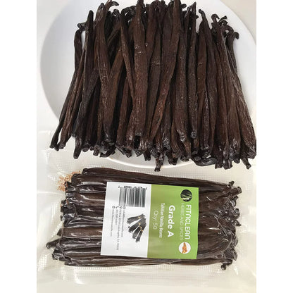 Tahitian Vanilla Beans Grade A Fresh Gourmet Pods (By Count)