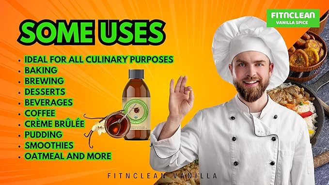 Organic Double-Fold Madagascar Vanilla Bean Extract by FITNCLEAN VANILLA – USDA Certified Organic. Premium Pure No-Additive. 4 fl oz.