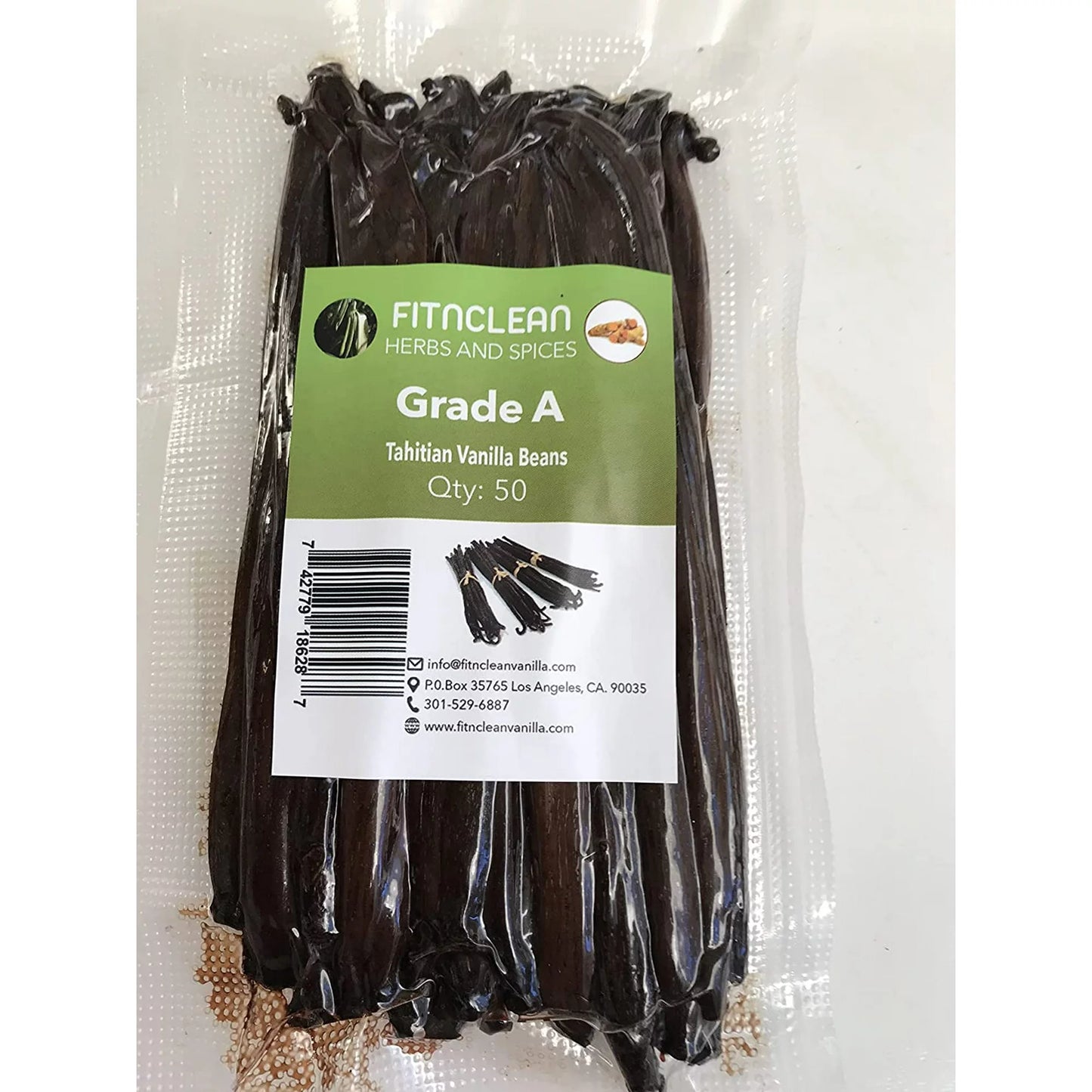 Tahitian Vanilla Beans Grade A Fresh Gourmet Pods (By Count)