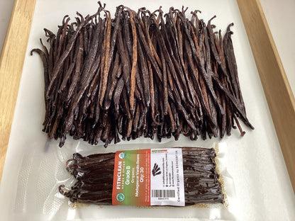 Organic Madagascar Vanilla Beans Grade B (By Count)